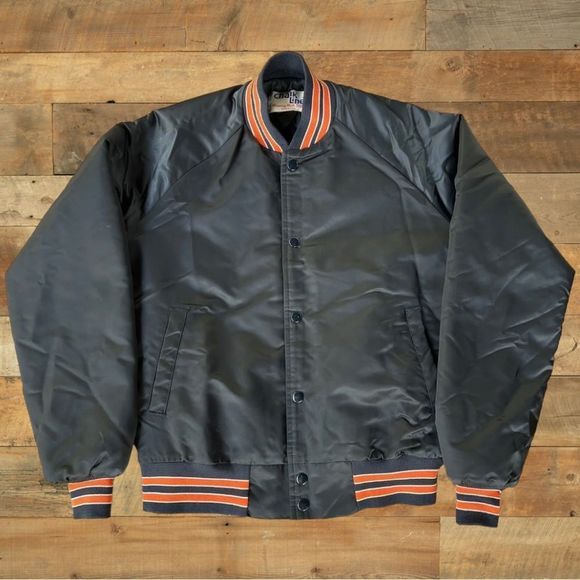 chalk line Jackets & Coats Vintage8s Chalk Line Satin Bomber Jacket